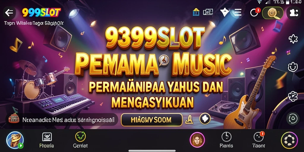 Tangkapan layar gameplay 9399SLOT yang menunjukkan keseruan bermain musik.