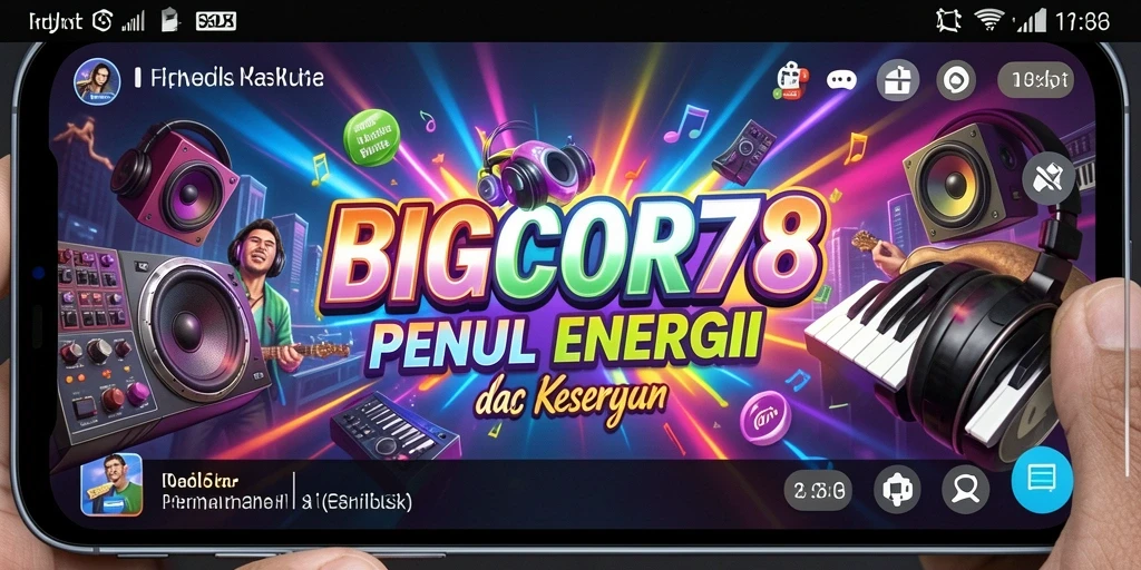 Tampilan menarik dari gameplay <strong>BIGCOR78</strong> dengan berbagai level musik yang menyenangkan.