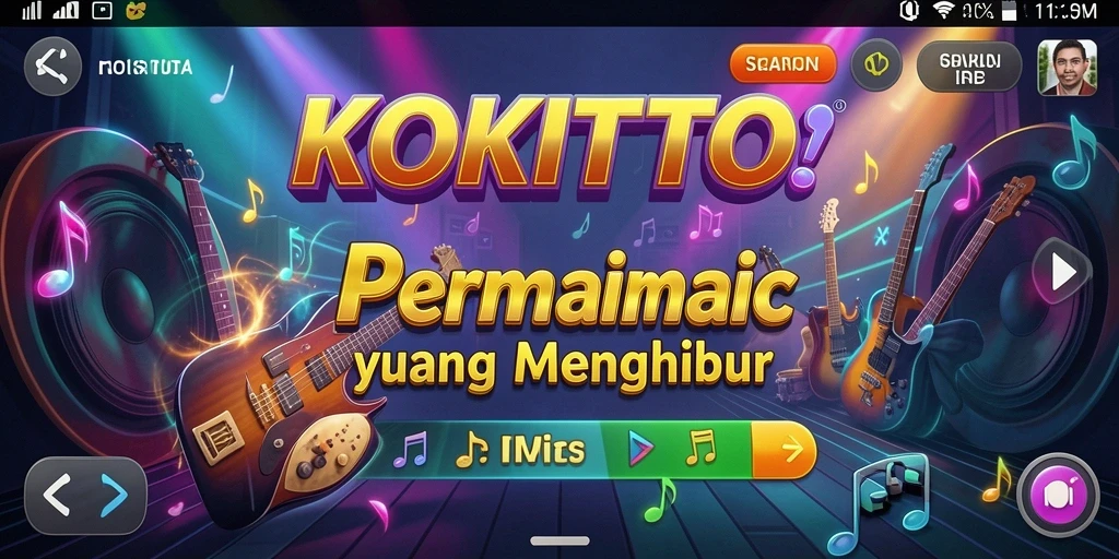 Tampilan gameplay KOKITOTO yang interaktif dan penuh warna.