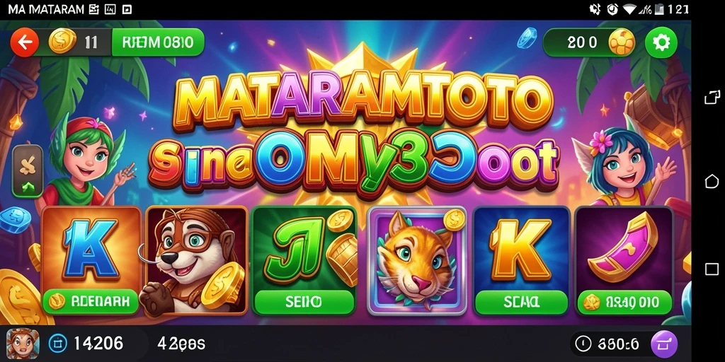 Tampilan screenshot gameplay Slot MATARAMTOTO yang menarik dan mendebarkan.