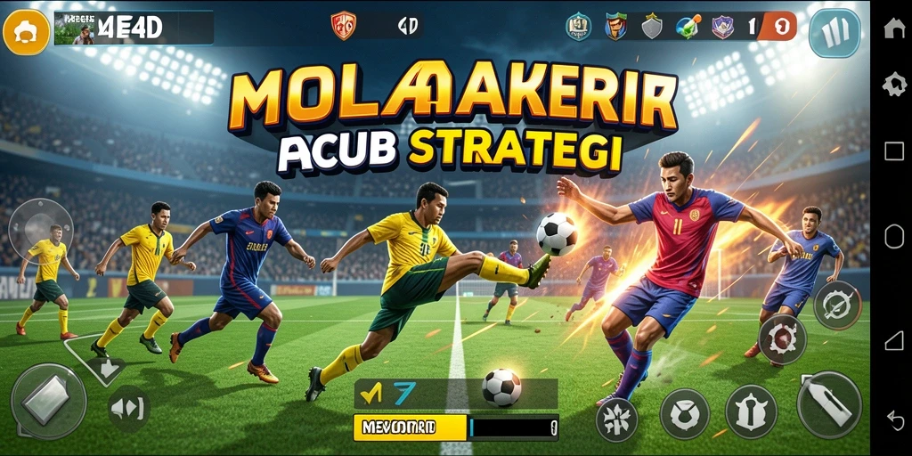 Tampilan gameplay seru di MEME4D dengan aksi olahraga yang mendebarkan.