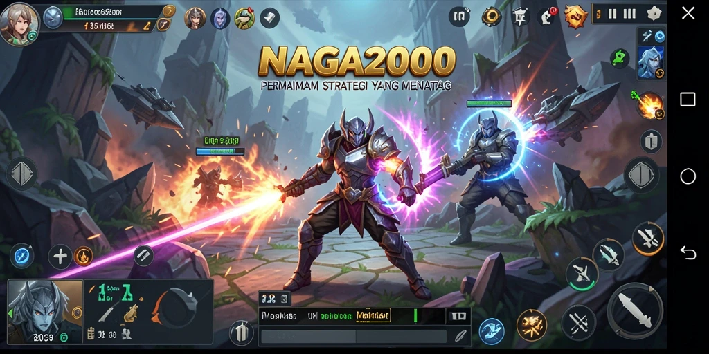 Tangkapan layar gameplay yang intens dari NAGA2000.