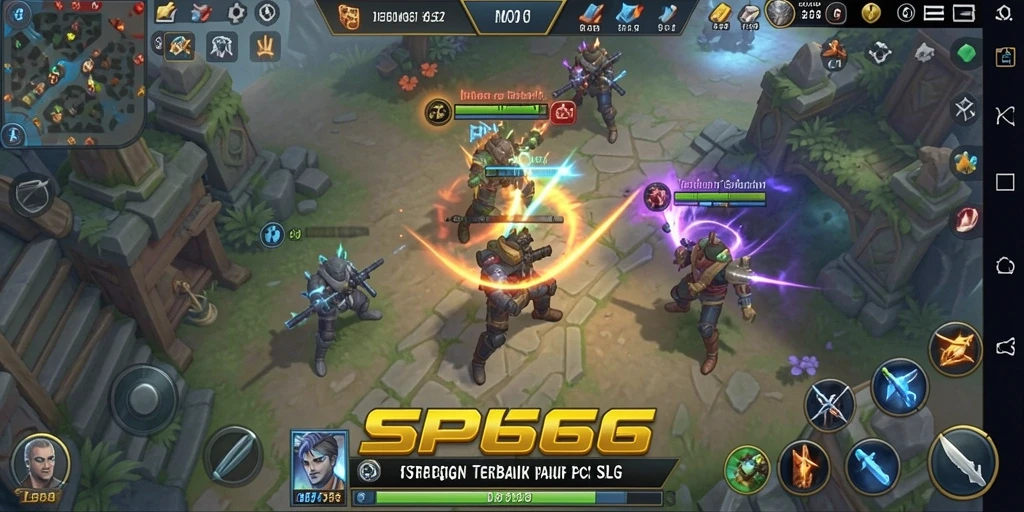 Tampilan menarik dari gameplay SLG di SP666.