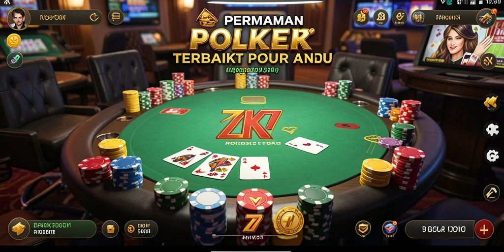 Tampilan gameplay poker yang menarik di ZK7