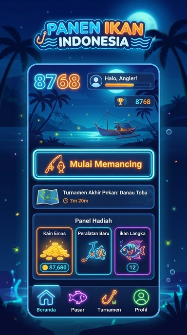 Tampilan antarmuka aplikasi 8768 yang ramah pengguna.